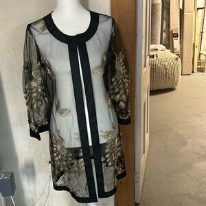 Black and Gold Grace Chuang over jacket